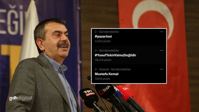 CHP Yusuf Tekin’e dava açıyor | X’de YusufTekinYalnızDeğildir etiketi açıldı