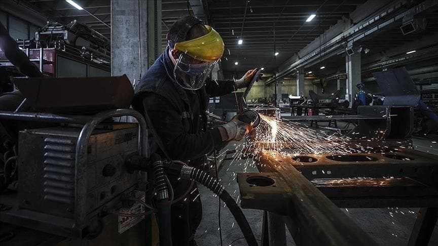 Sanayi üretim endeksi yıllık bazda yüzde 1,1 arttı