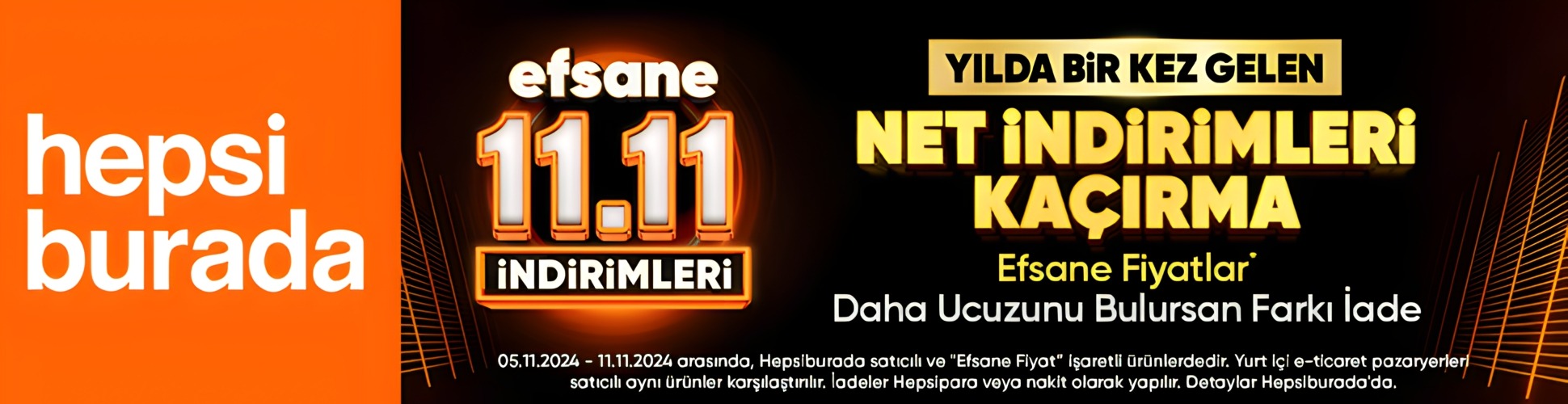Hepsiburada 11.11 indirimleri