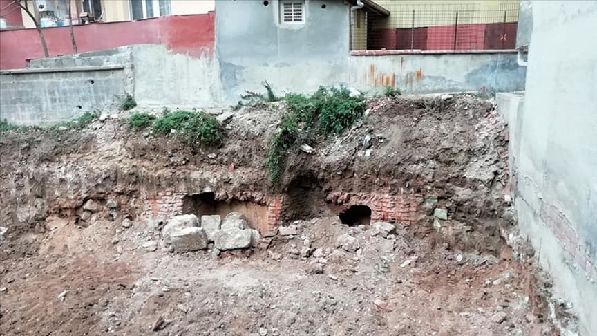 Kocaeli'de inşaat kazısında Bizans dönemine ait yapı kalıntısı bulundu