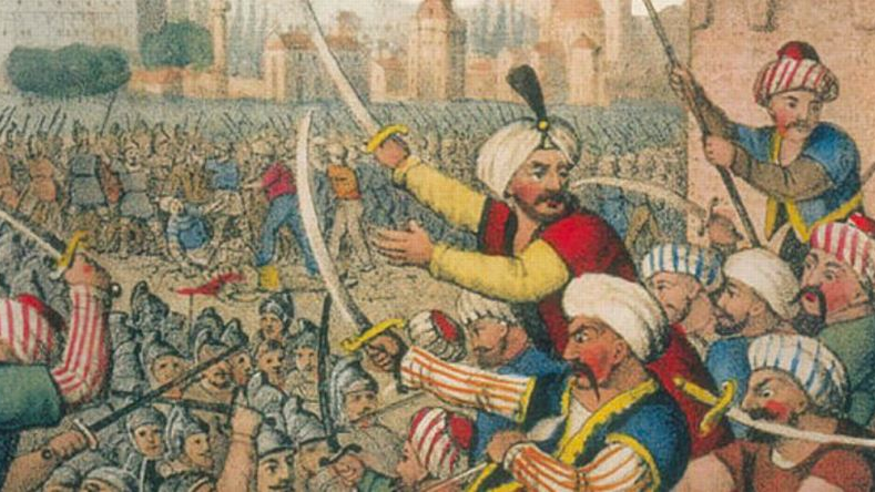 Savaş anını gösteren bir temsili resim