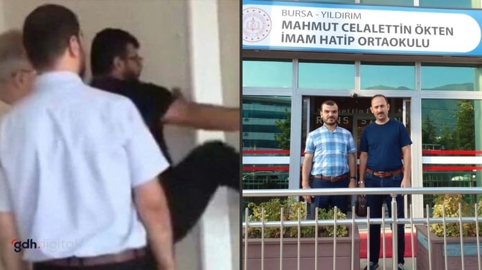 Mahmut Celalettin Ökten İmam Hatip Ortaokulu’nda skandal! Müdür yardımcısının kapısını kıran okul müdürü açığa alındı