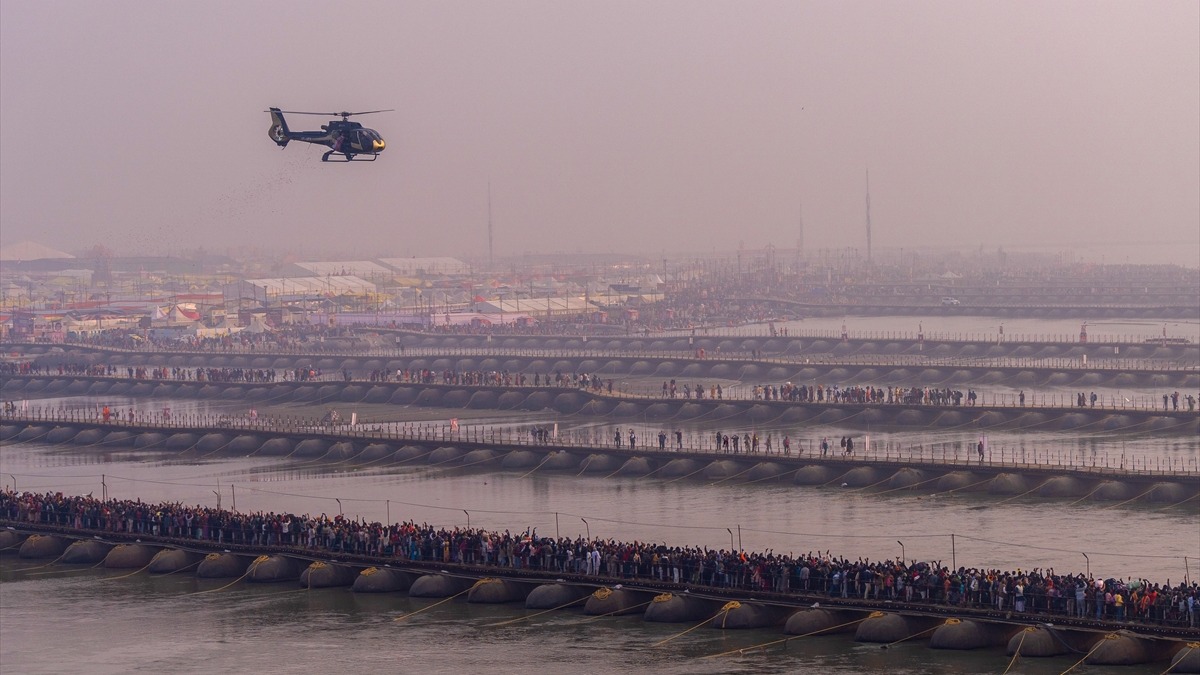 Kumb Mela festivali. Fotoğraf: AA