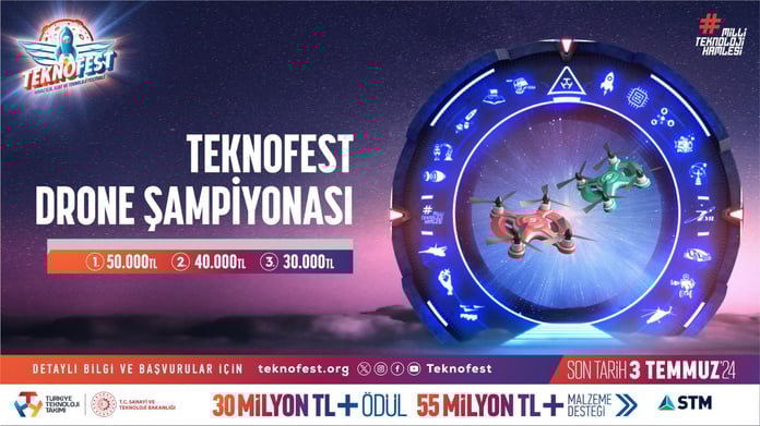 TEKNOFEST Drone Şampiyonası Başvuruları Başladı: Gökyüzü seni bekliyor, hızını gösterme zamanı