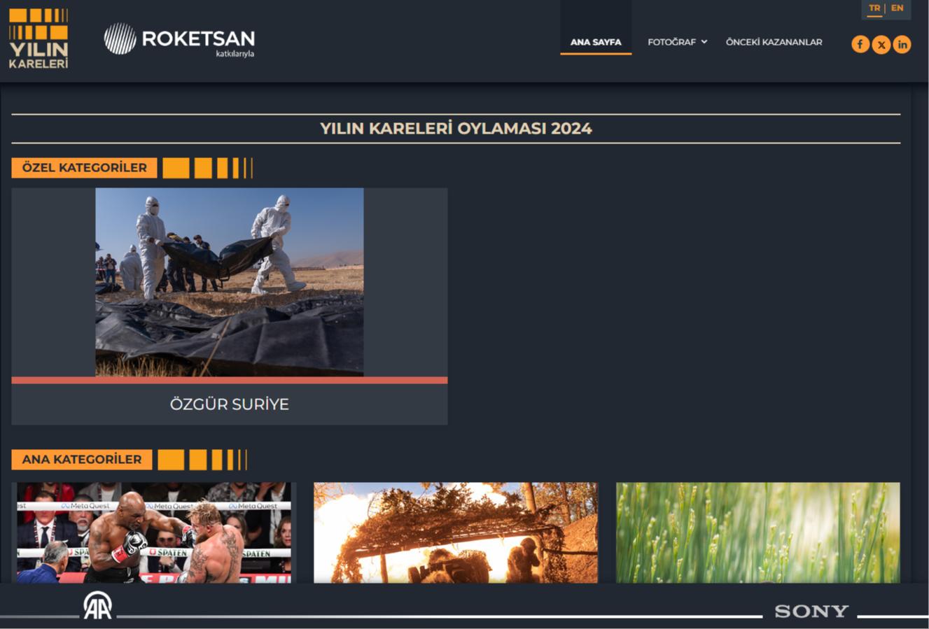 AA "Yılın Kareleri" yarışması. Fotoğraf: AA