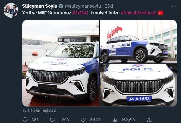 Süleyman Soylu TOGG