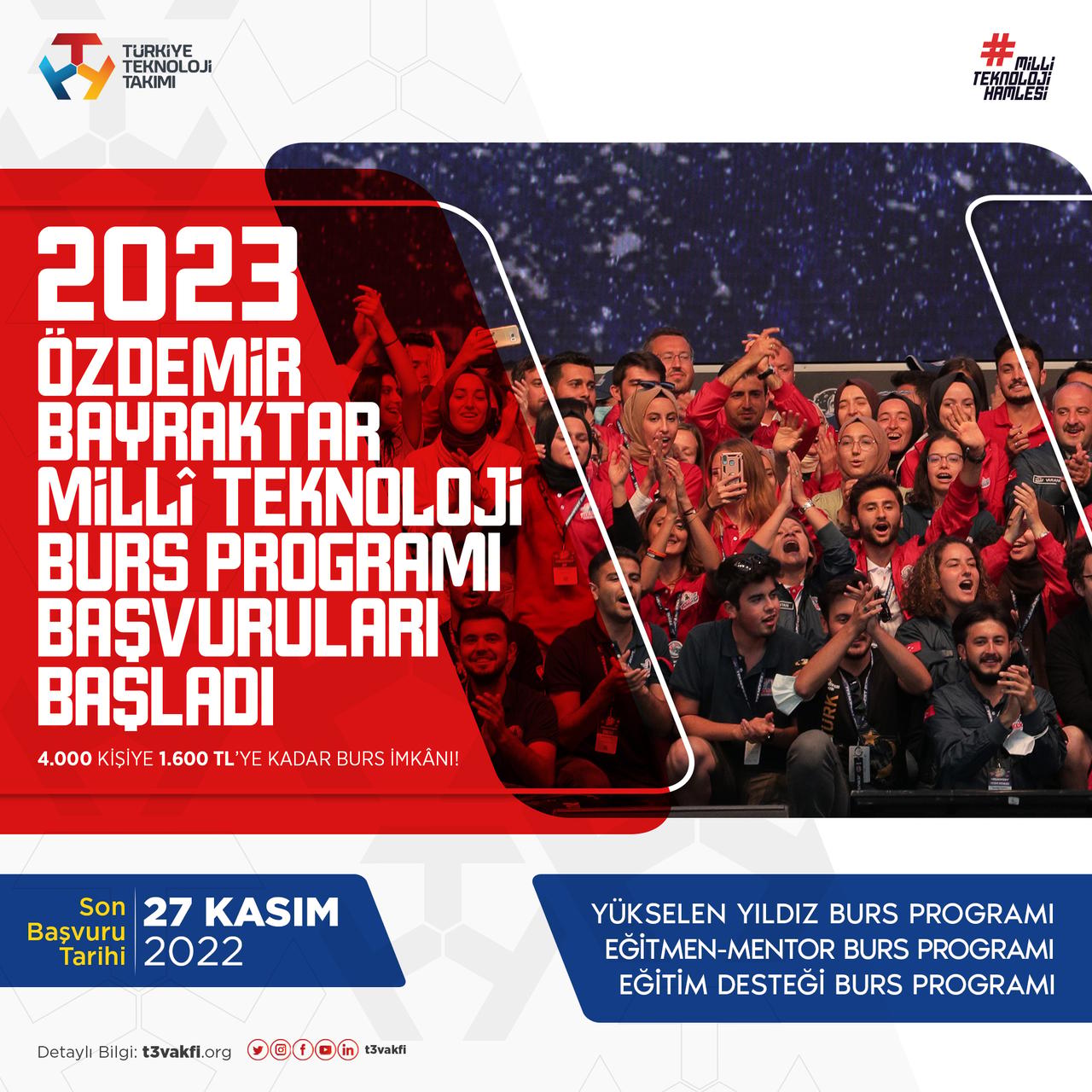 Özdemir Bayraktar Teknoloji Bursları Kabul Ediyor
