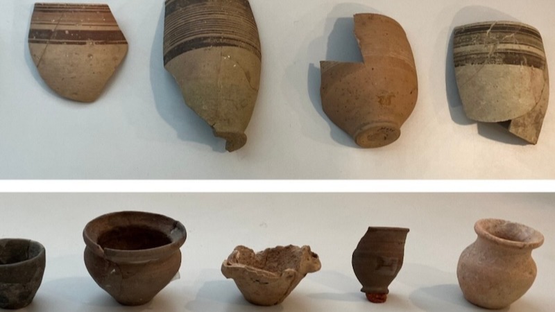 Ebla Krallığı bölgesinde keşfedilen çömlekler