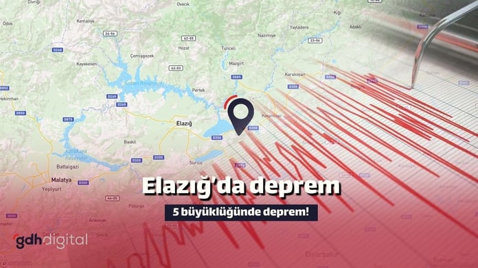 Elazığ’da 5 büyüklüğünde deprem! Elazığ deprem son dakika