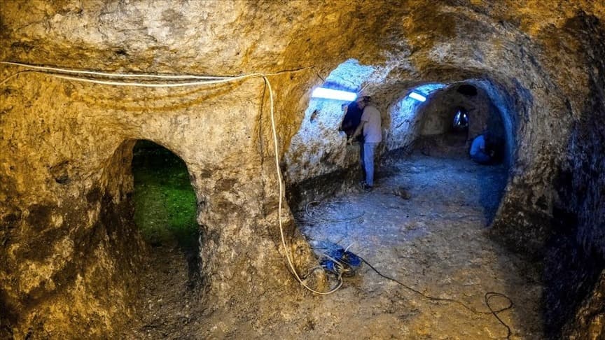 Konya'da 8. yüzyıla tarihlenen yeraltı şehri bulundu