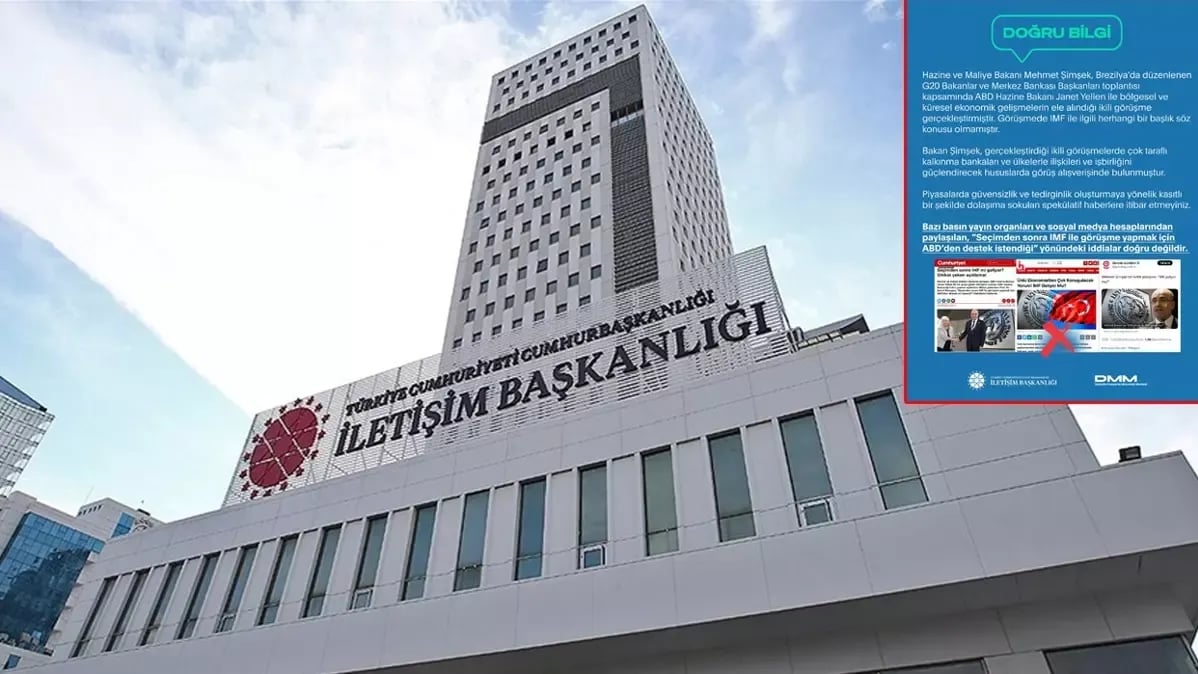 Dezenformasyonla Mücadele Merkezi, "IMF ile görüşmek için ABD'den destek istendiği" iddiasını yalanladı