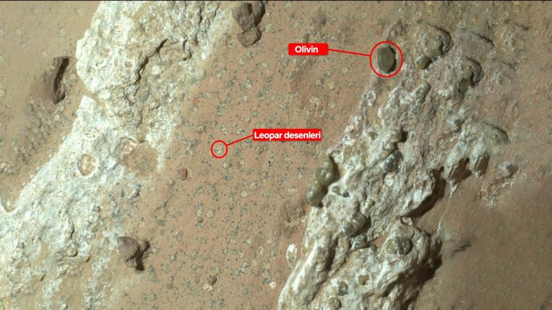 18 Temmuz'da fotoğrafı çekilen kayaya, Büyük Kanyon'daki en yüksek şelaleye referansla Cheyava Falls adı verildi (NASA/JPL-Caltech/MSSS)