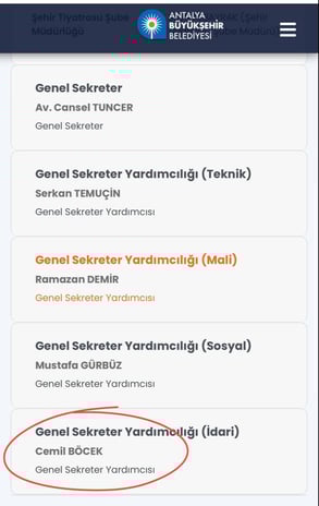 Antalya Büyükşehir Belediye Başkanı Muhittin Böcek, yeğenini belediyeye atadı