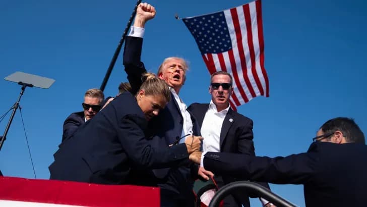 Trump'a Suikast Girişimi: Trump vuruldu mu? Trump vurulma anı İZLE! Trump suikast girişimi
