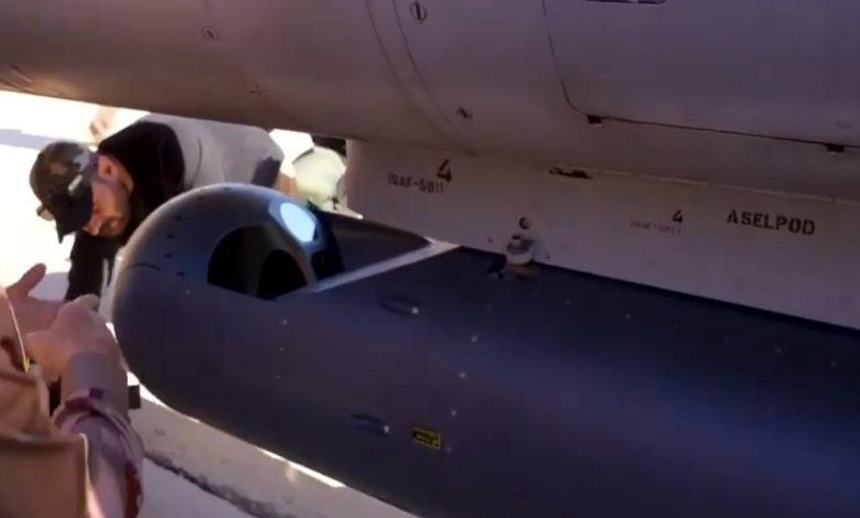 Irak Hava Kuvvetleri’ne ait ASELPOD entegreli L-159 hafif taarruz uçağı.