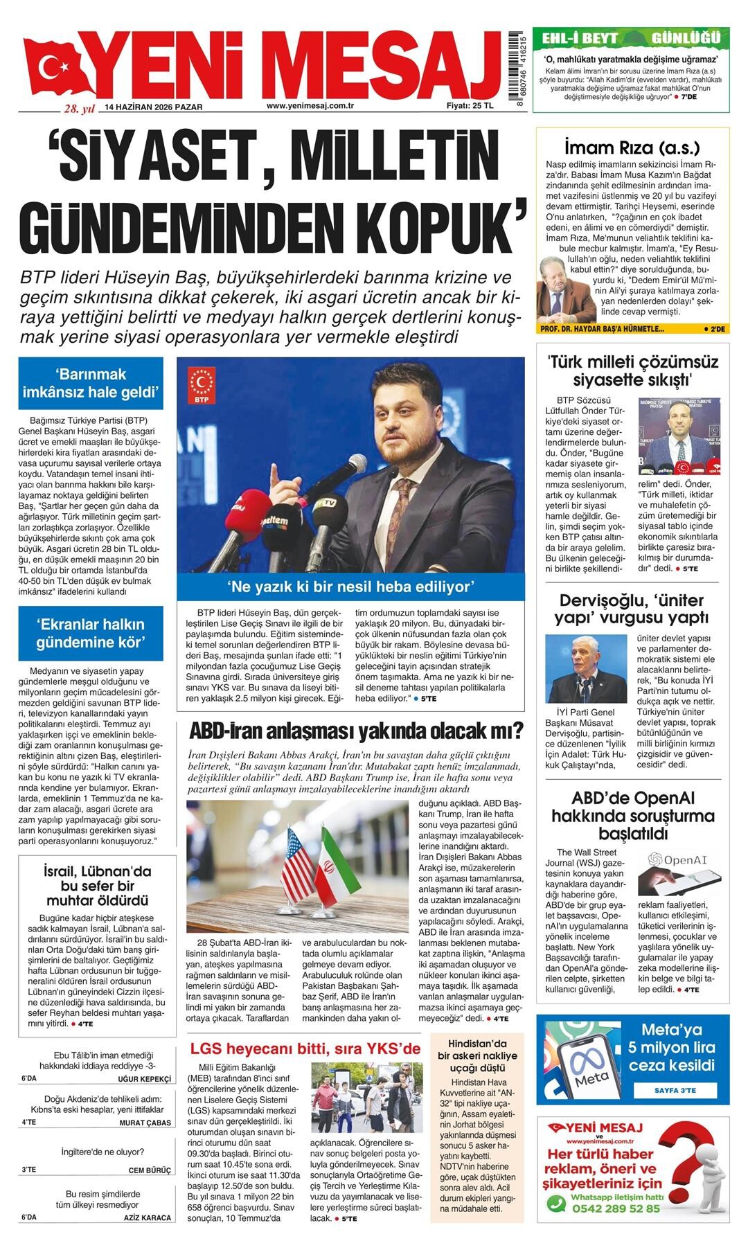 Yeni Mesaj