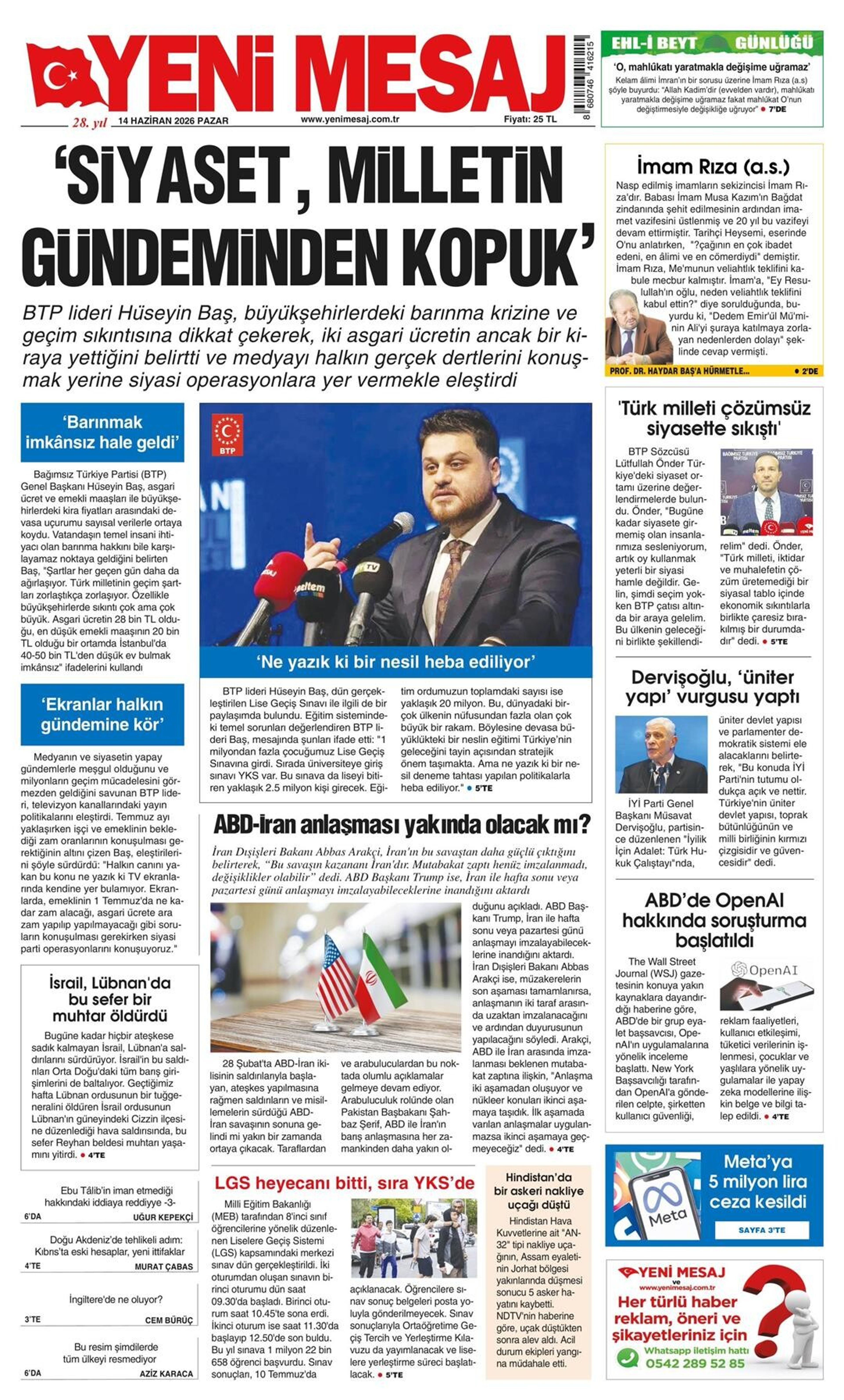 Yeni Mesaj