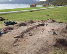 Bin yıl önce küçük bir köpekle gömülen kadının mezarı bulundu