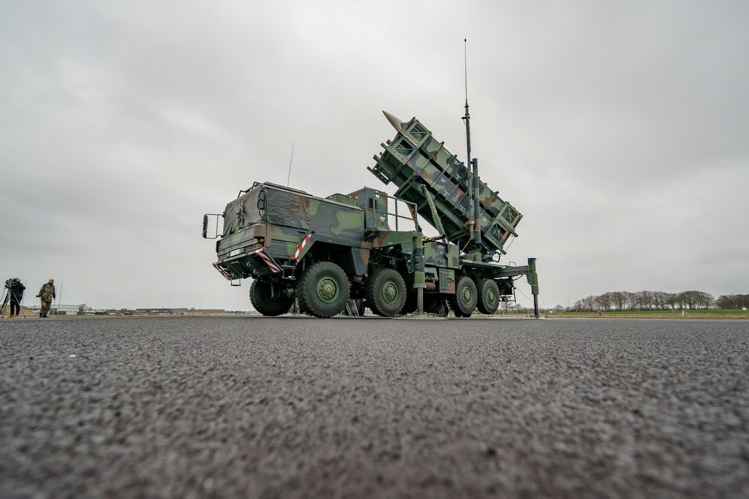 A Patriot missile battery