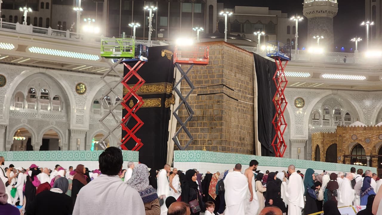 Kabe-i Muazzama’nın dış duvarları bakıma alındı