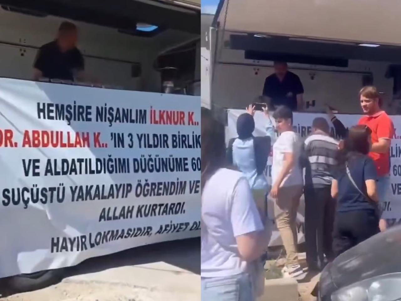 Aldatıldığını öğrenince hayır lokması dağıttı