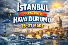İstanbul hava durumu | AKOM ile 15-21 Mart bu hafta İstanbul'da hava nasıl olacak, yağmur var mı?