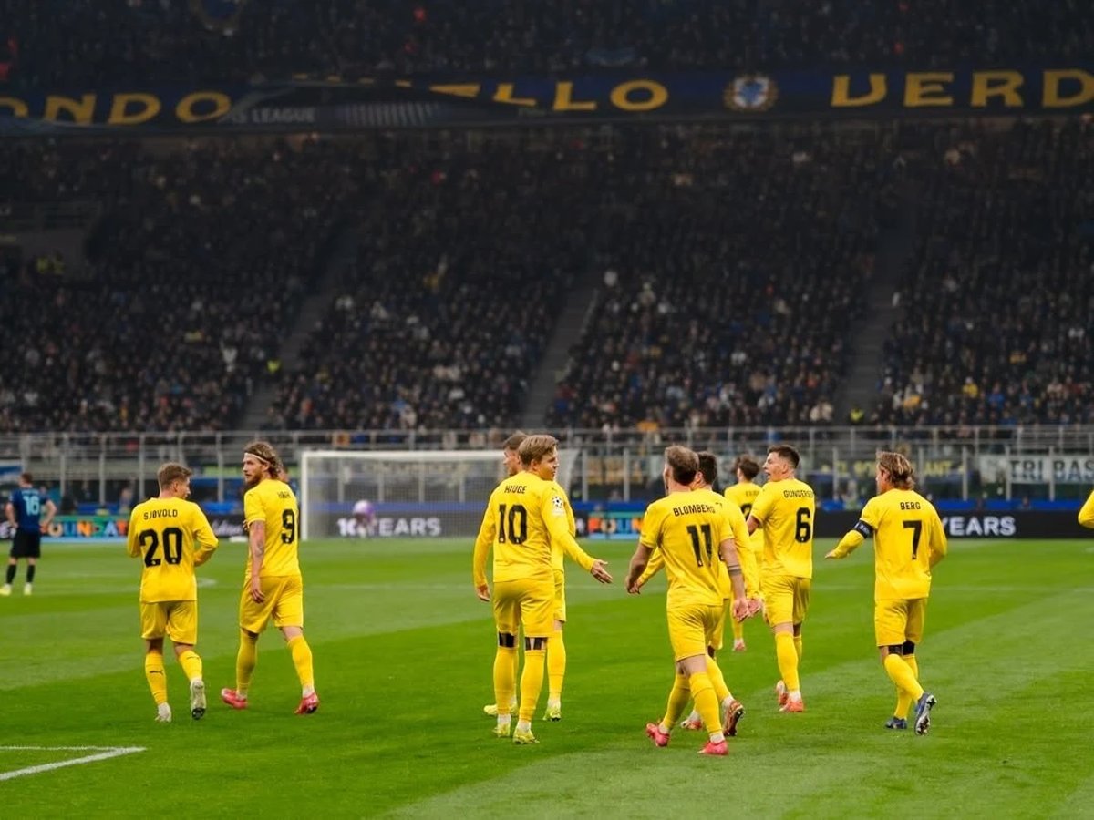 Bodo/Glimt oyuncuları Inter maçında sevinç yaşıyor