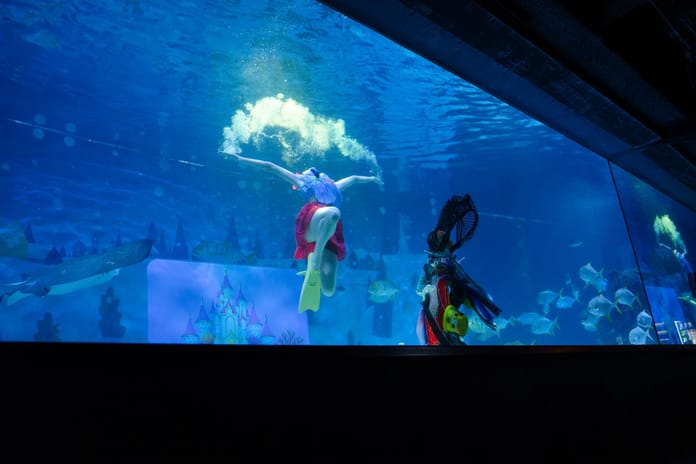 Su altında hanbok zarafeti