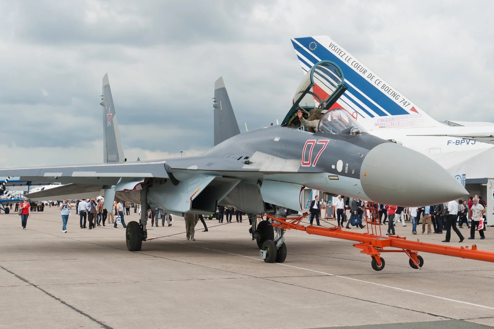 A Russian Su-35S fighter on display at the Paris Air Show, 2013 - Julian Herzog (CC BY 4.0)