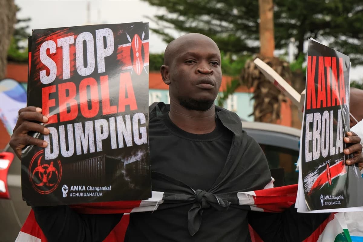 Kenya'da ABD'liler için kurulacak Ebola merkezi protesto edildi
