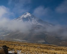 Ağrı Dağı karla kaplandı: Beyaz örtü kartpostallık görüntüler oluşturdu