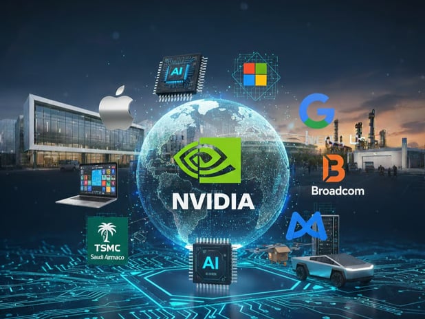 Nvidia zirveyi kaptı: Dünyanın en değerli 10 şirketi belli oldu
