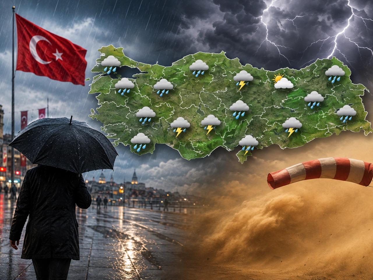 Meteoroloji'den 30 Ağustos uyarısı: O saatlerde sağanak var!
