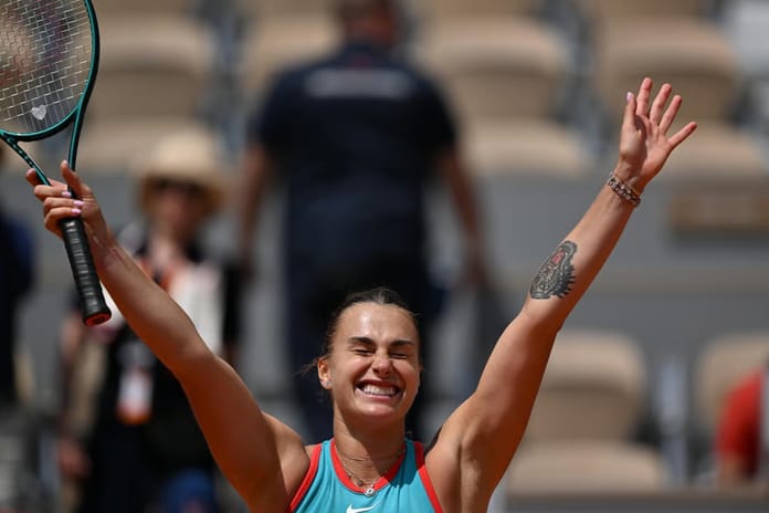 Fransa Açık'ta dünya 1 numarası Aryna Sabalenka yarı finalde