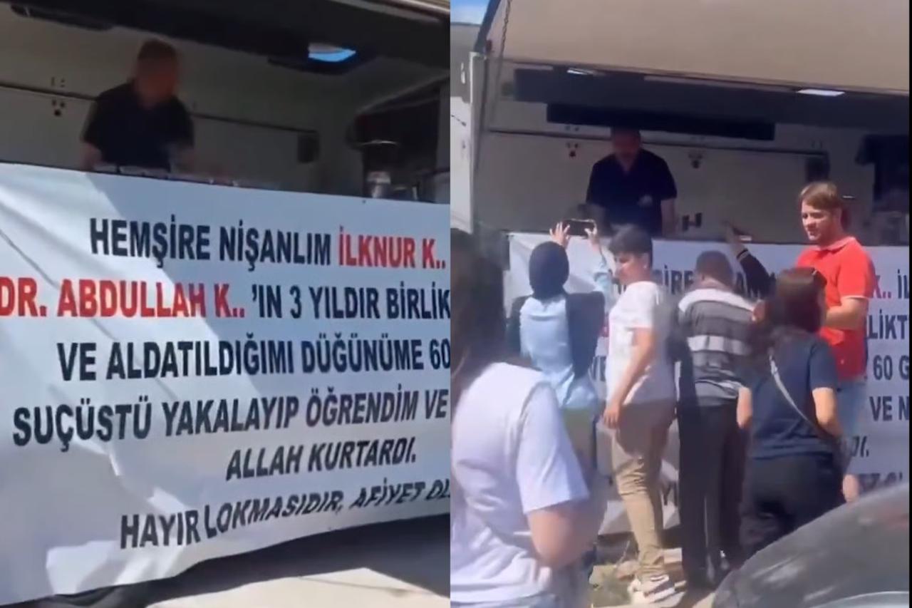 Aldatıldığını öğrenince hayır lokması dağıttı