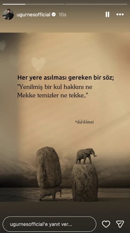 Uğur Güneş paylaşımı