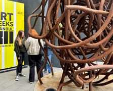 Galataport'tan kalan hafriyattan çıkan demirler esere dönüştü