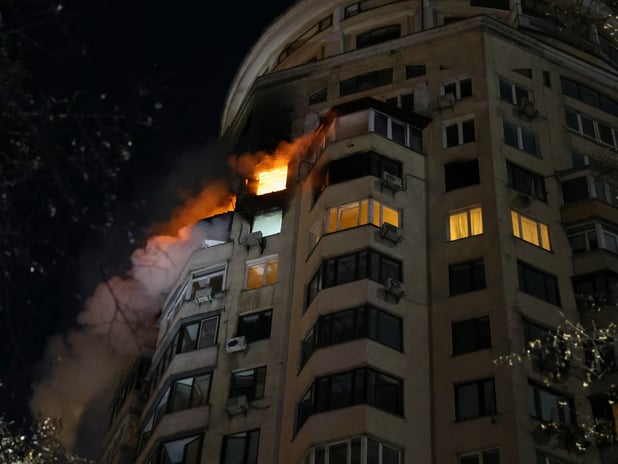 Rusya Ukrayna'nın başkenti Kiev'e saldırı düzenledi