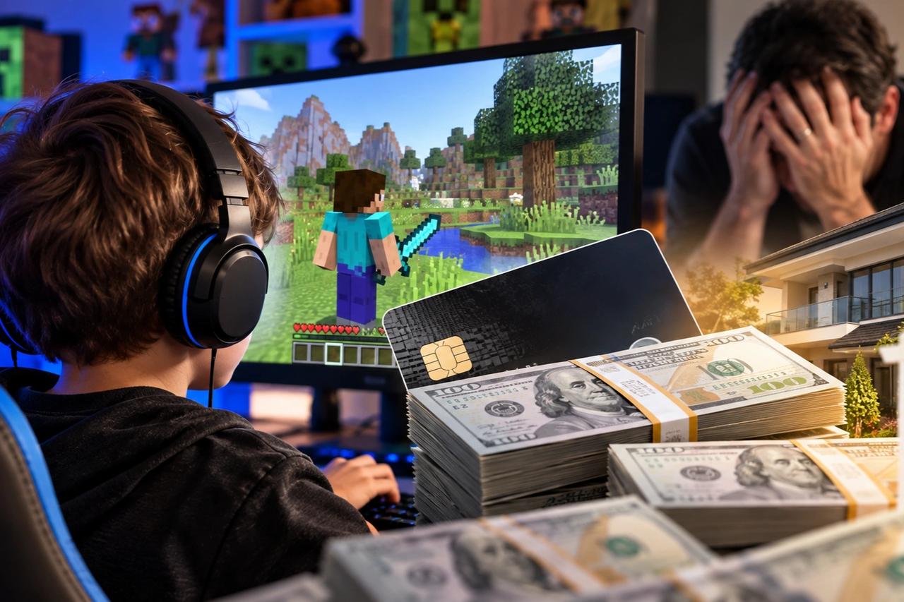 Minecraft adı altında 118 bin dolarlık harcama! Reklamlara tıklayarak babasını iflasa sürükledi