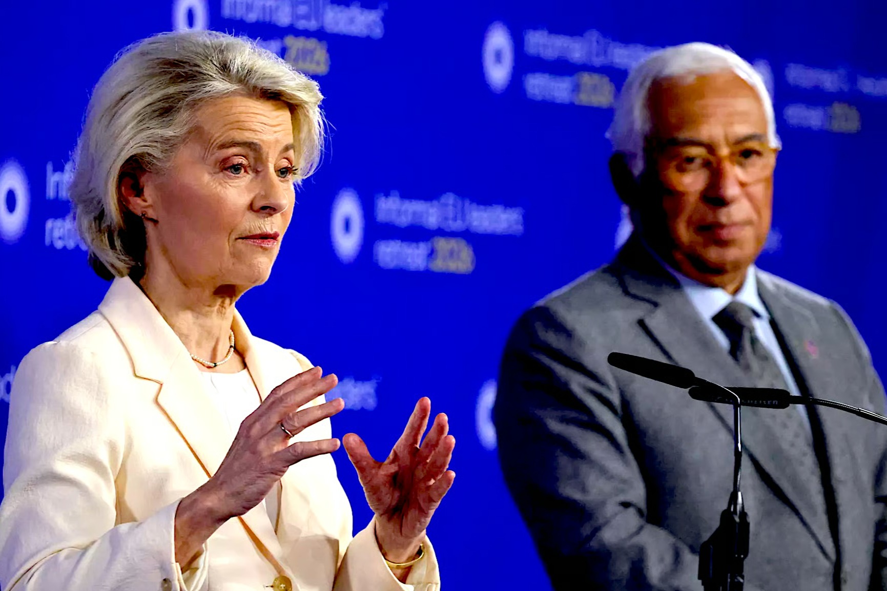 EU Leaders Von der Leyen & Costa Call for Maximum Restraint