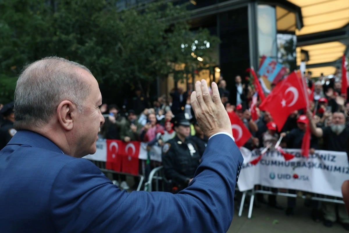 Cumhurbaşkanı Erdoğan New York'ta coşkuyla karşılandı