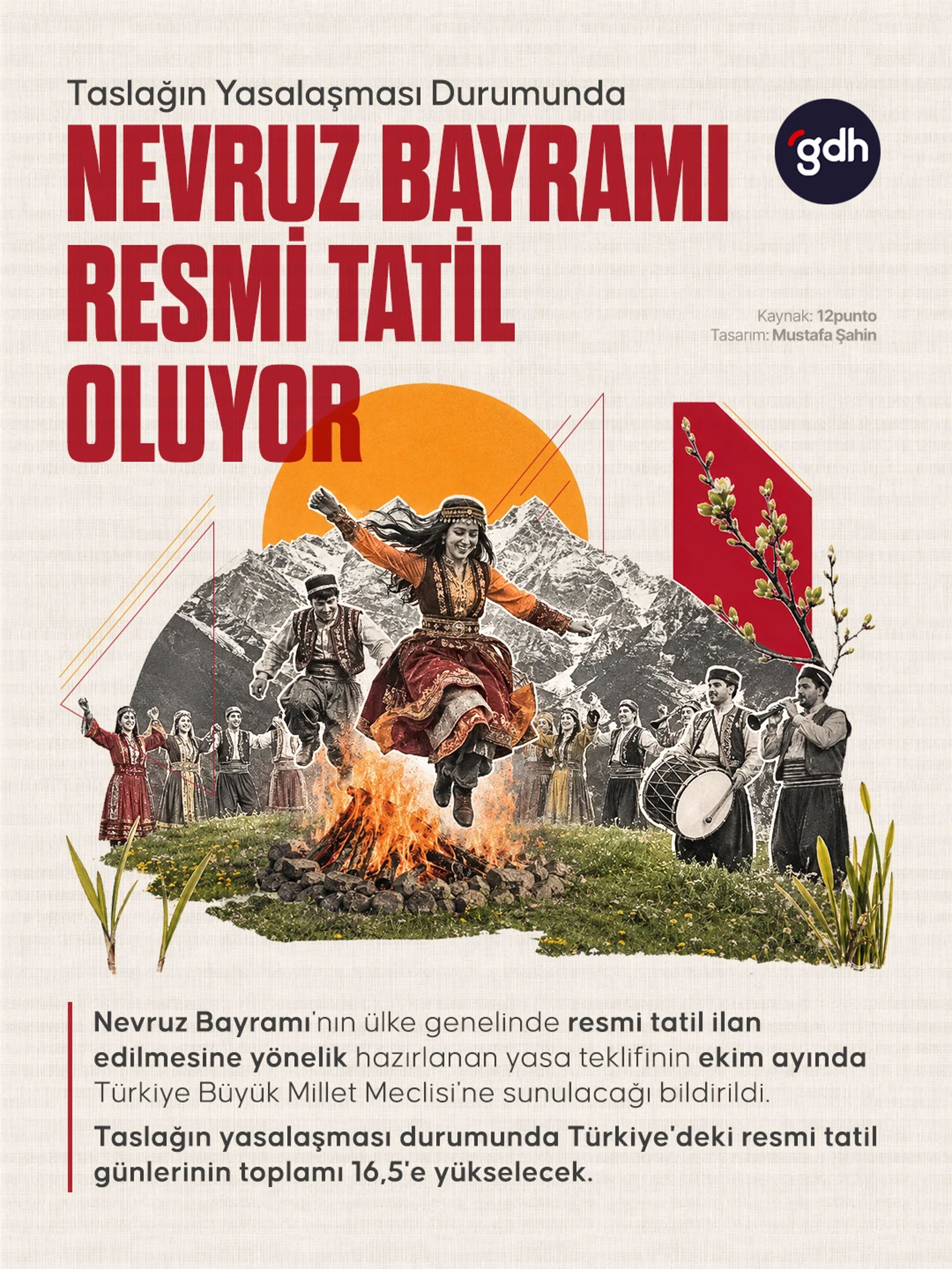 21 Mart Nevruz Günü'nün resmi tatil ilan edilmesine yönelik yasa teklifi ekim ayında TBMM'ye sunulacak. 