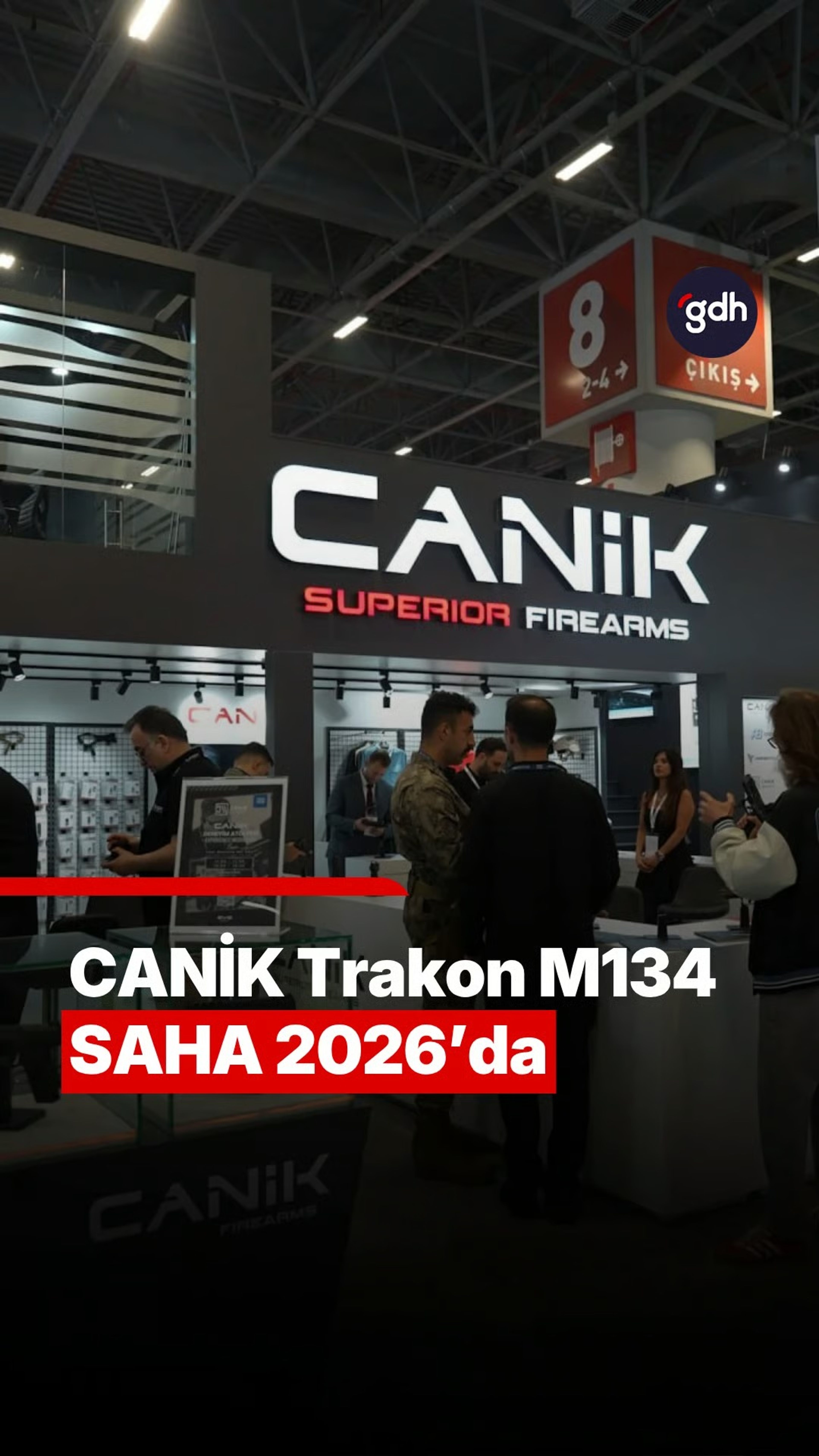 Dron tehdidine karşı geliştirilmiş yerli üretim CANİK Trakon M134, SAHA 2026'da