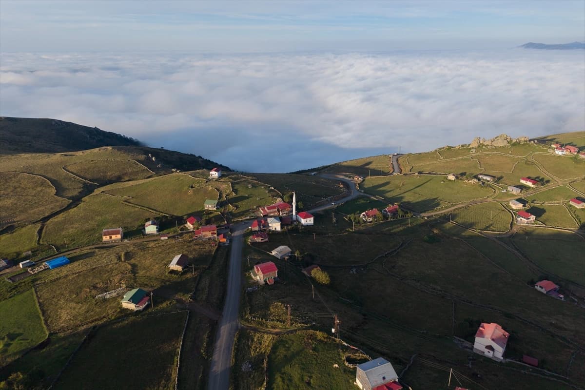 Trabzon'un gökyüzüne komşu yaylaları bulutlara erişmenin en kolay yolu