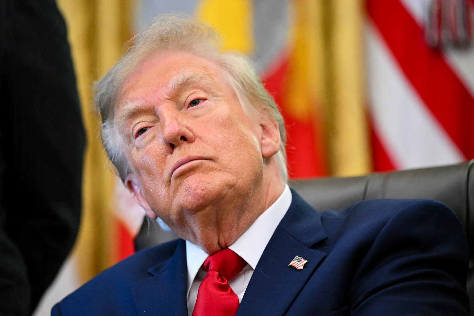 US President Donald Trump in the Oval Office in the White House, Oct. 7, 2026 - AFP