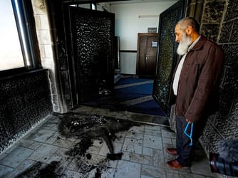 Israeli Settlers Torch West Bank Mosque During Ramadan