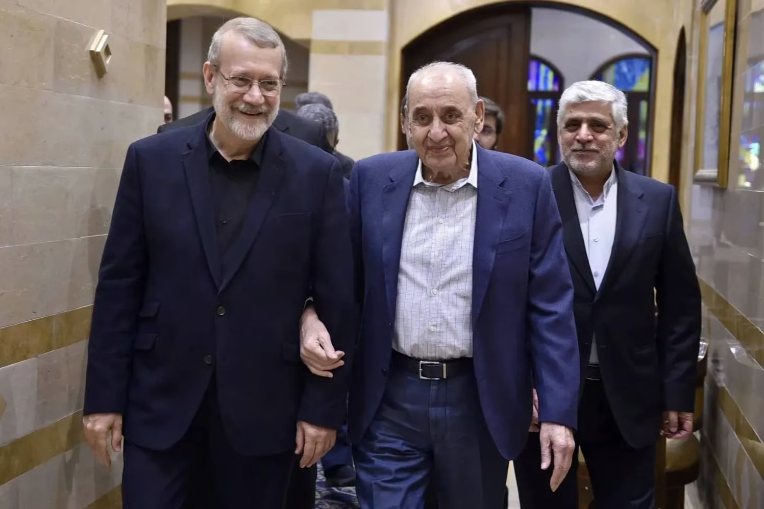 Larijani Visits Beirut, Vows Support For Lebanese People