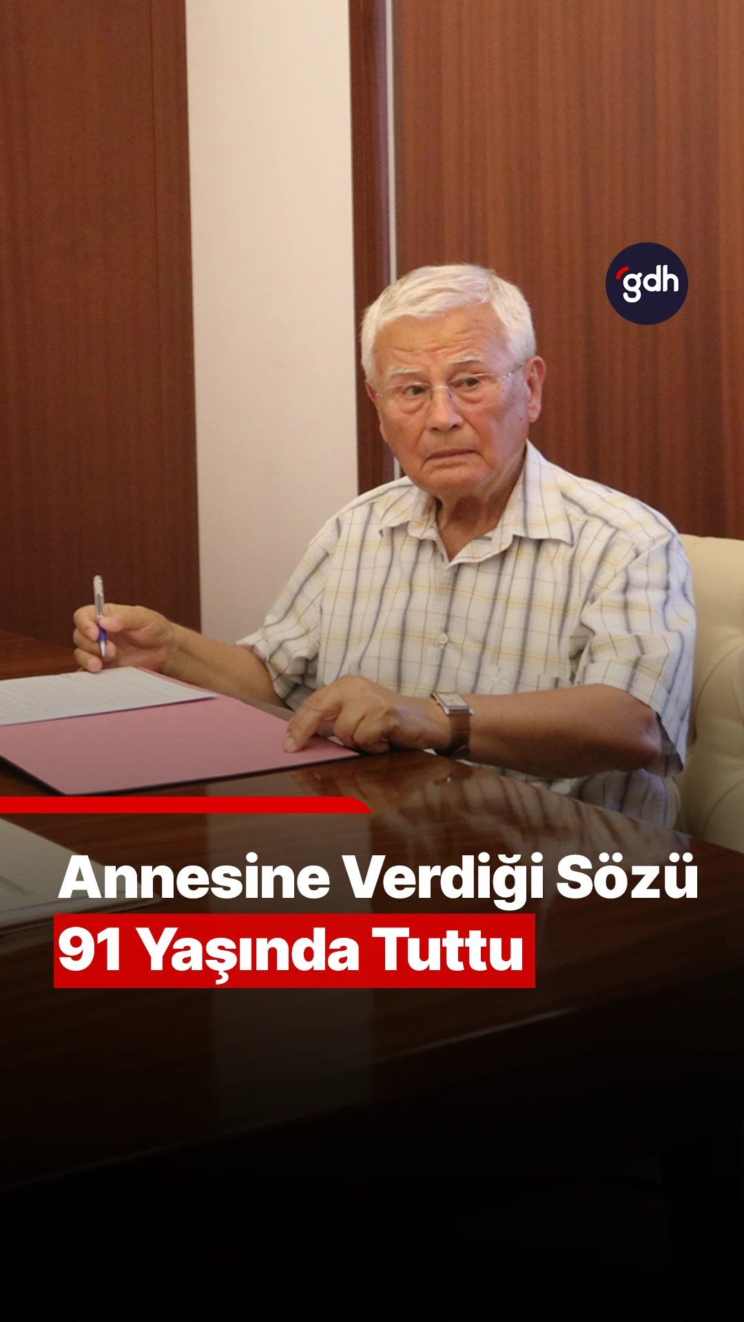 Annesine verdiği sözü 91 yaşında tuttu 
