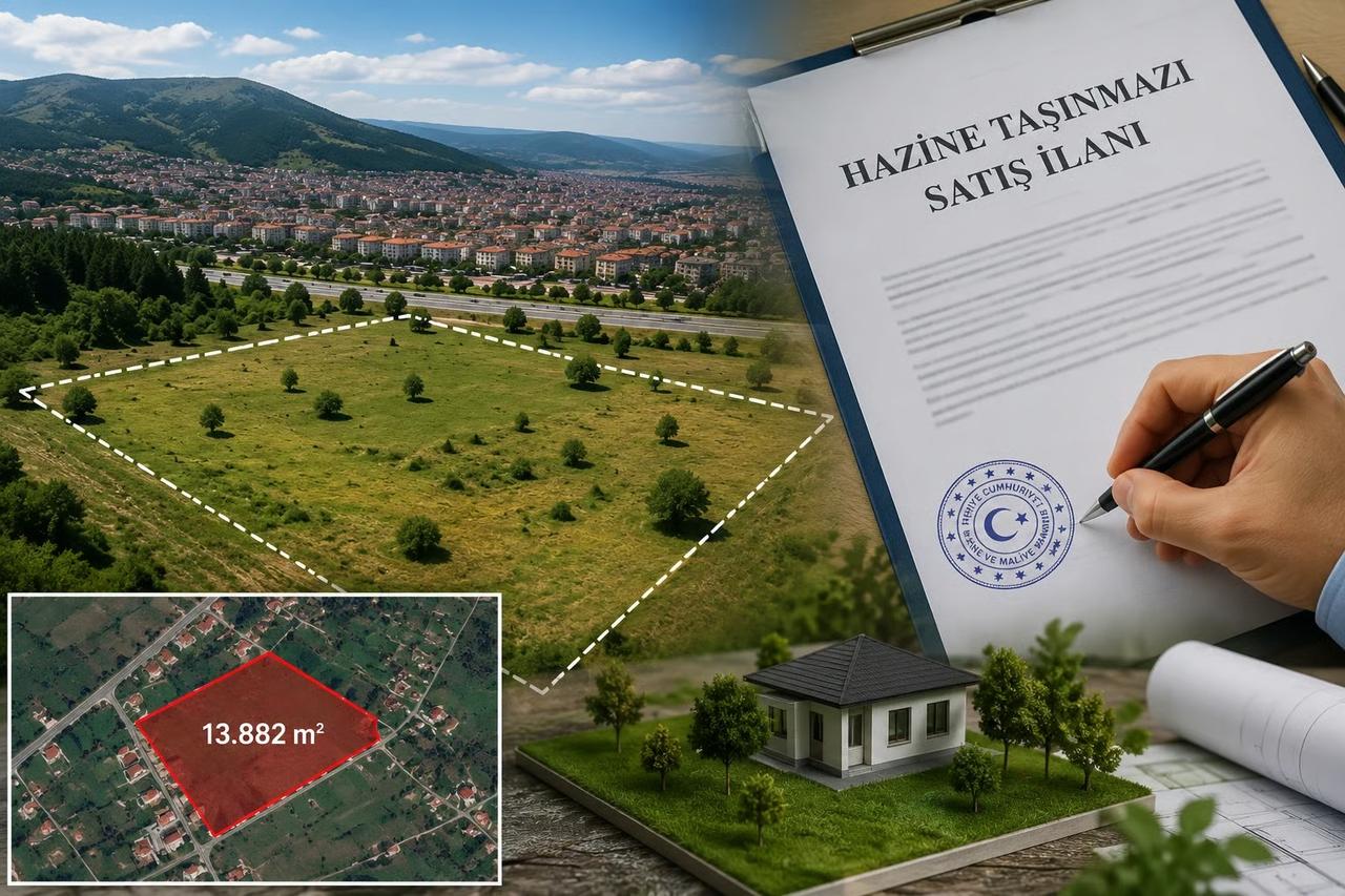 Bolu'da 13 dönüm arazi, daire fiyatına satılıyor!
