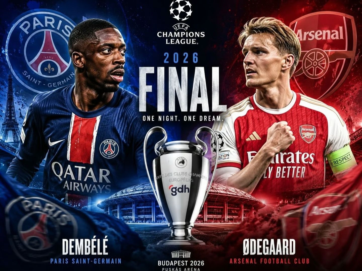 Şampiyonlar Ligi finali ne zaman? 2026 Şampiyonlar Ligi finali PSG - Arsenal maçı ne zaman, saat kaçta, hangi kanalda?
